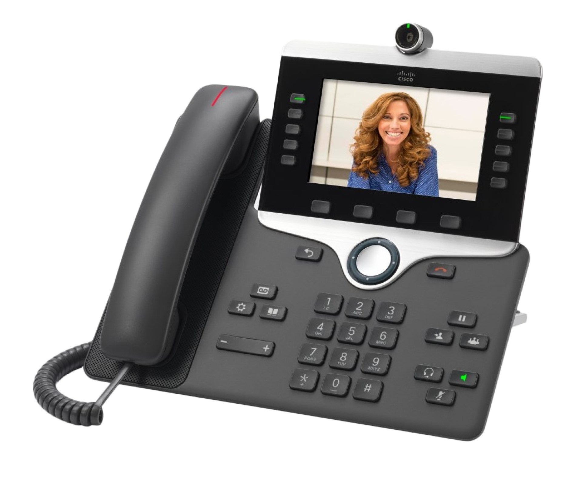 Teléfono IP  CISCO CP-8845-K9= – 5 líneas, Negro
