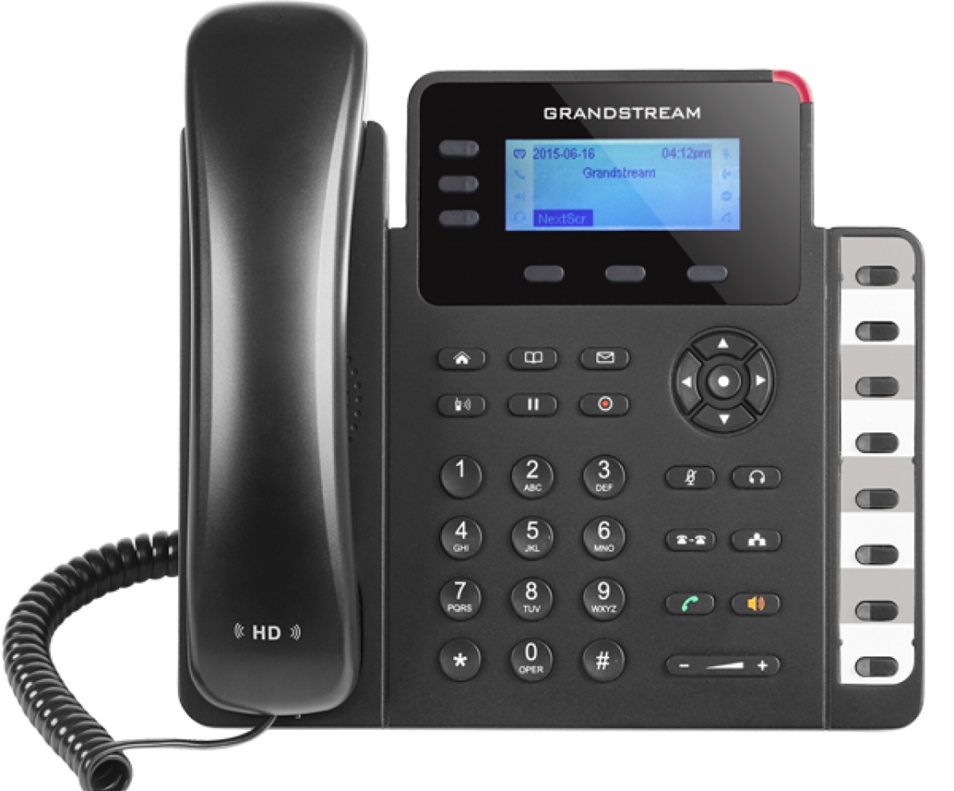 Teléfono IP Grandstream GXP1630 – 3 líneas, Negro