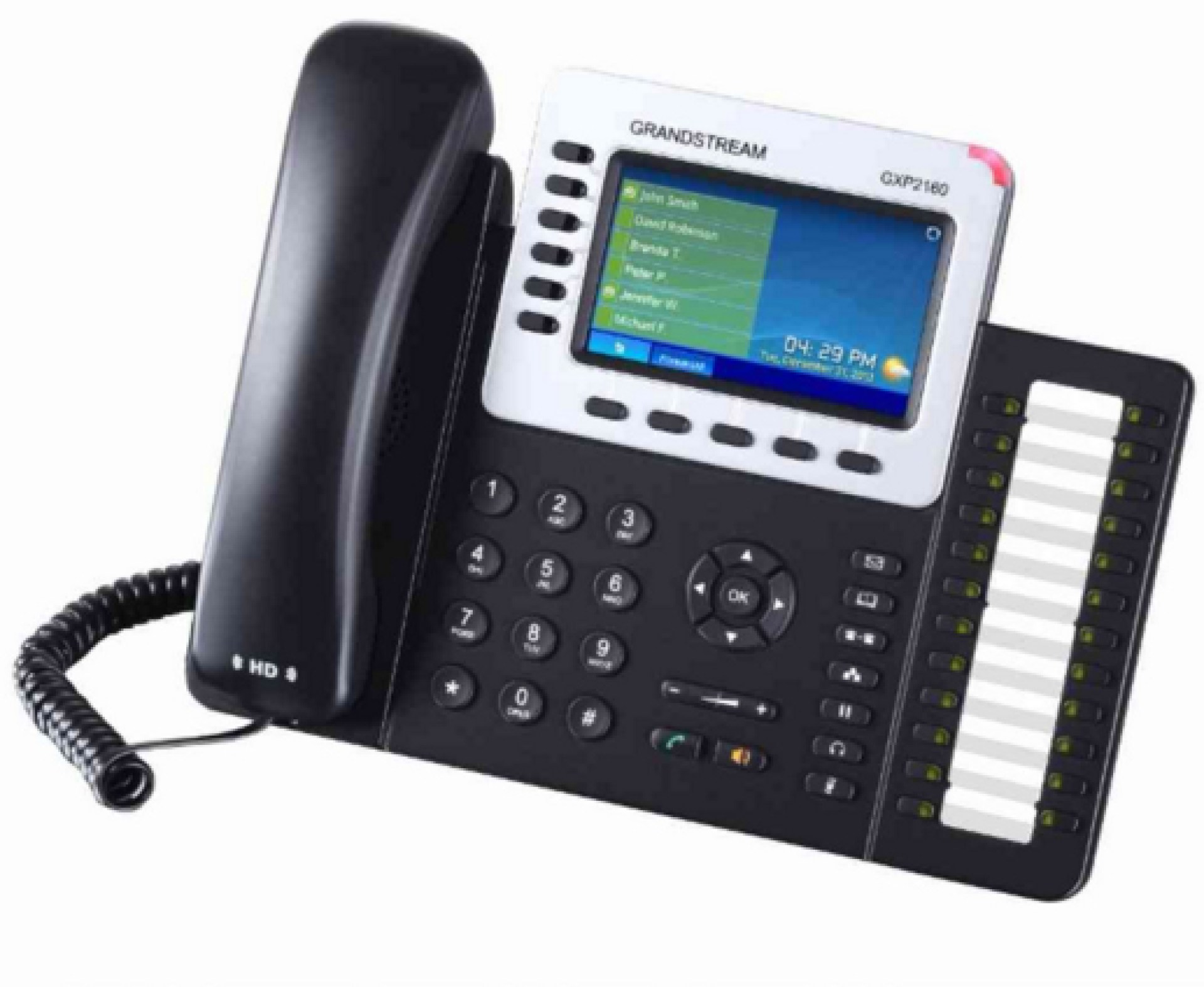 Teléfono IP de 6 líneas con 6 cuentas SIP – Gigabit con Poe, conferencia de 5 vías, SIP, Bluetooth, incluye su fuente de alimentación