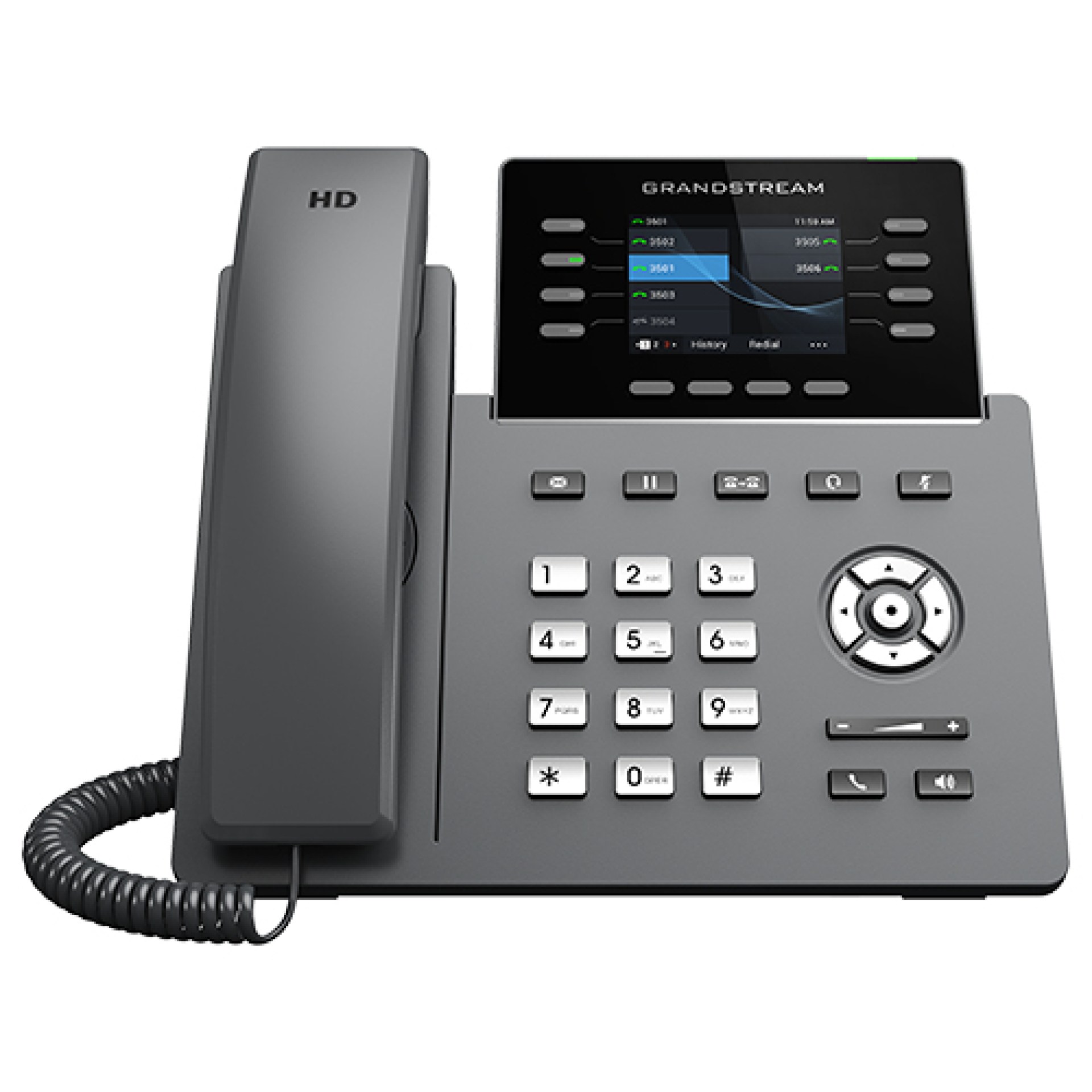 Teléfono IP Profesional Carrier de 8 líneas con 6 cuentas SIP – WiFi, Bluetooth, GDMS, Gigabit con Poe