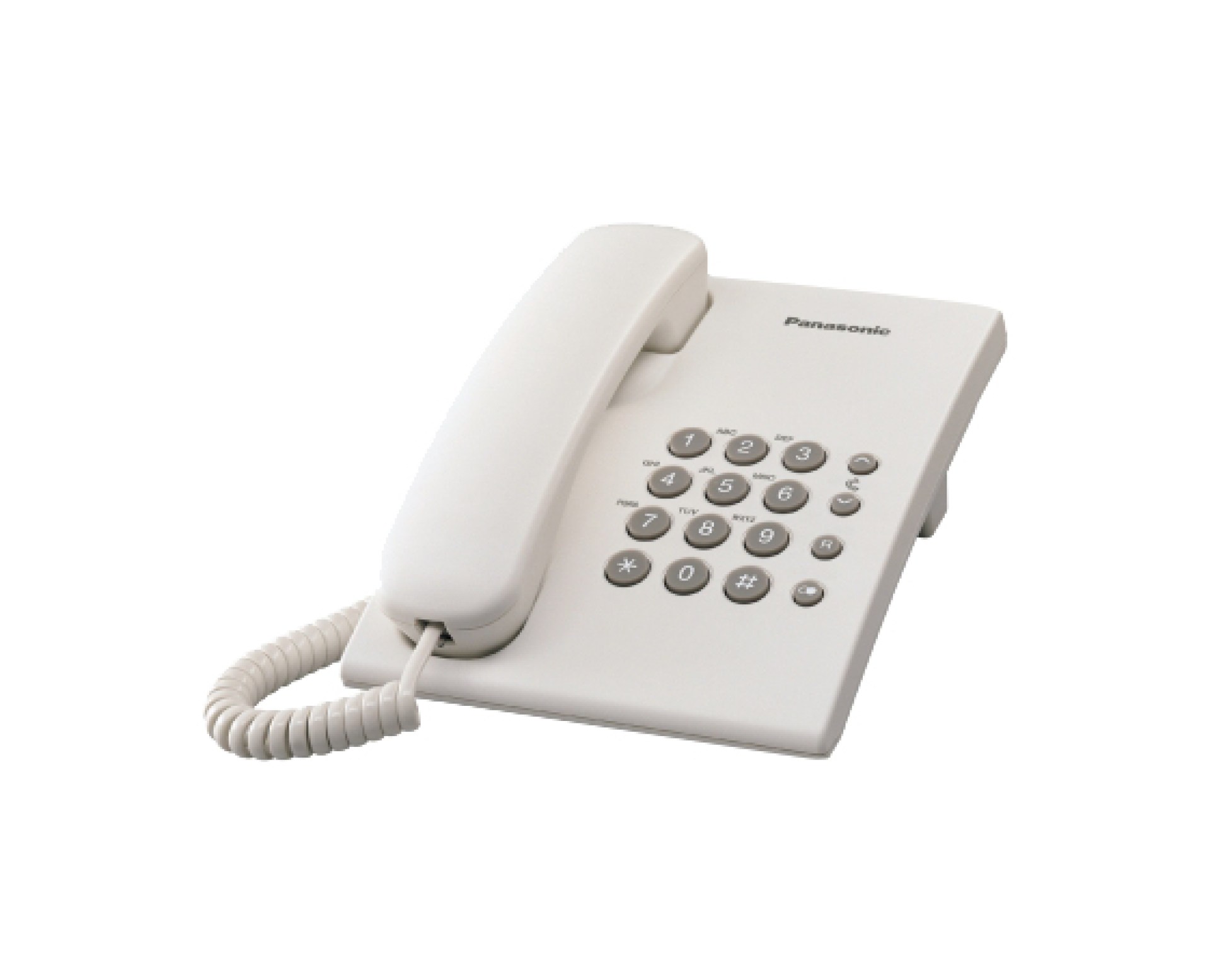 Teléfono Análogo PANASONIC KX-TS500MEW – Escritorio/pared, Color blanco