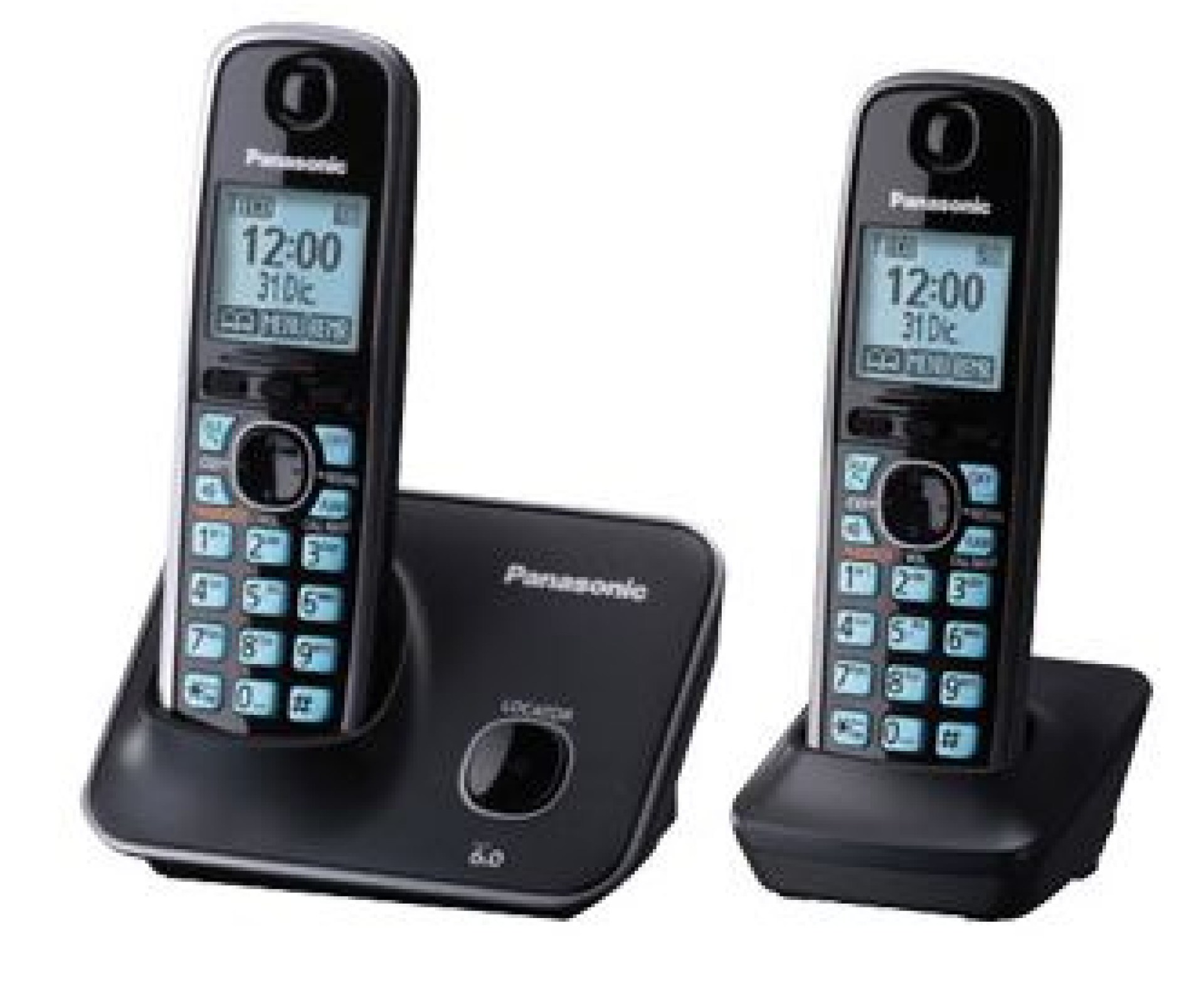Teléfono Inalámbrico PANASONIC KX-TG4112MEB – Escritorio, Negro, Si, Si, LCD