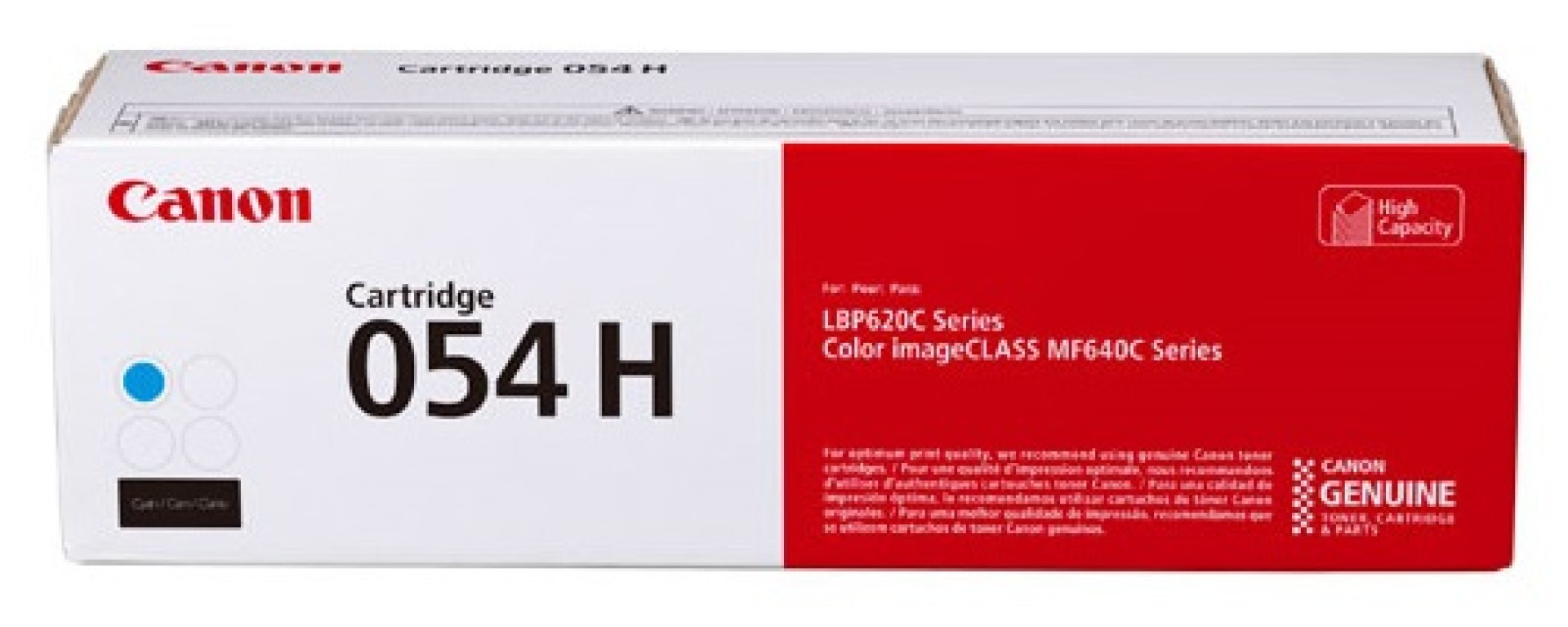 Toner CANON 054H CYAN – Laser, 3100 páginas, Cian, imageCLASS LBP622Cdw, imageCLASS MF642Cdw