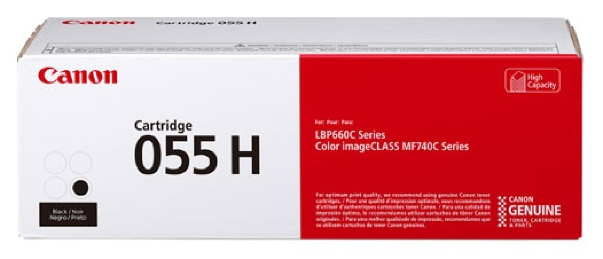 Toner  CANON 055 BK – Laser, 3100 páginas, Negro, imageCLASS LBP664CDW, MF741CDW, MF743CDW